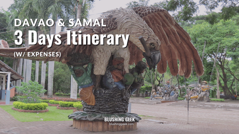 3 Days Davao and Samal DIY Itinerary (with expenses)