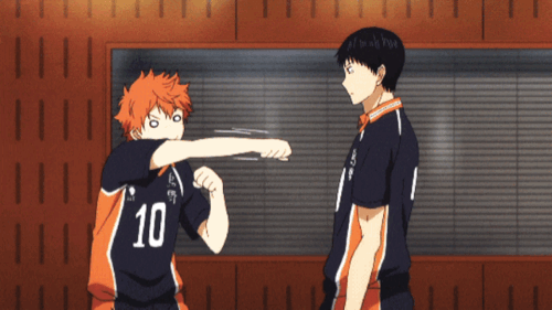 Haikyuu Hinata and Kageyama gif | Blushing Geek