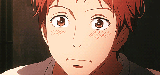 Orange Anime Gif | Blushing Geek