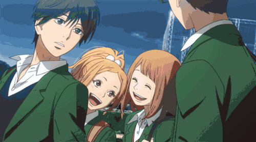 Orange Anime Gif | Blushing Geek