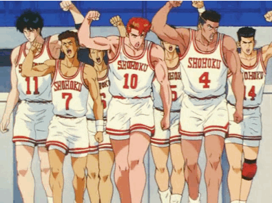 Slamdunk Shohoku Team Gif | Blushing Geek