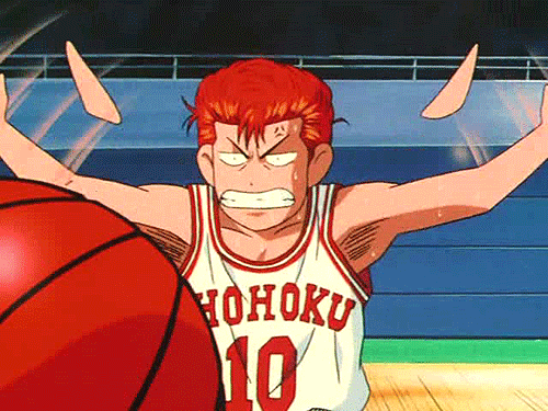 Slam Dunk Sakuragi Gif | Blushing Geek